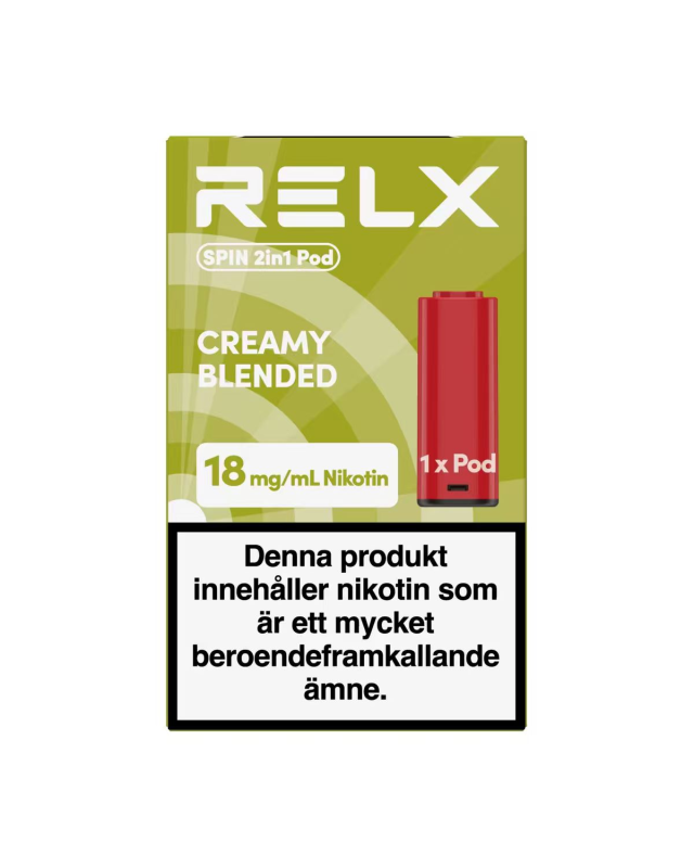 RELX-SPIN 2in1 Pod-1 Pod-Creamy Blended-18mg/ml-SWE
